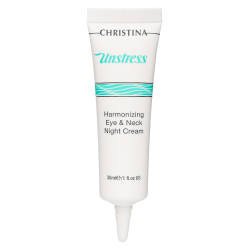 Christina Unstress Harmonizing Eye & Neck Night Cream (Гармонизирующий ночной крем для кожи вокруг глаз и шеи) 30 мл