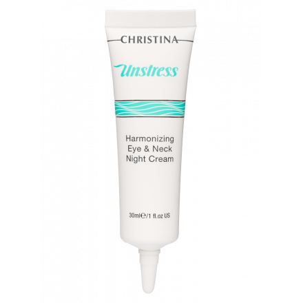 Christina Unstress Harmonizing Eye & Neck Night Cream (Гармонизирующий ночной крем для кожи вокруг глаз и шеи) 30 мл